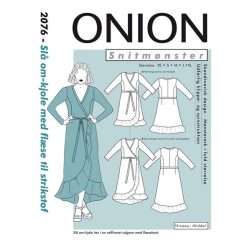 Onion | Slå-om kjole m. flæse 2076