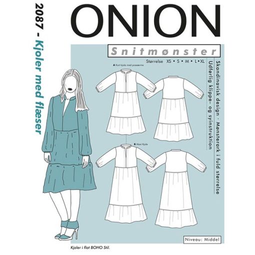 Onion | Kjole med flæser 2087