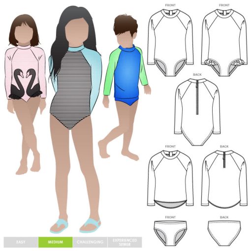 Style Arc | Summer swimsuit and top - str. 1 - 7 år