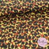Tencel med leoprint i gul/brun