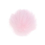 Pels pompon i akryl i lyserød fv. 749 - 4 cm
