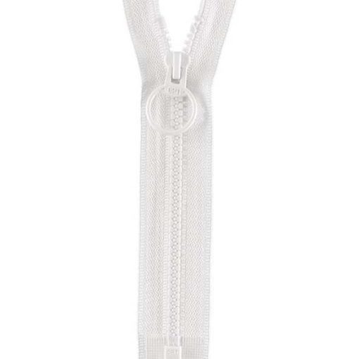 OPTI lynlås i hvid fv. 009 P40 : delbar : 35 cm