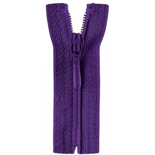 Lilla [183] ikke-delbar lynlås 40 cm