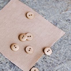 Curb Cotton Button fv. dune - 11 mm