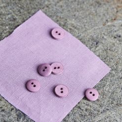 Curb Cotton Button fv. lilac - 11 mm