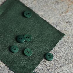 Curb Cotton Button fv. khaki green - 11 mm