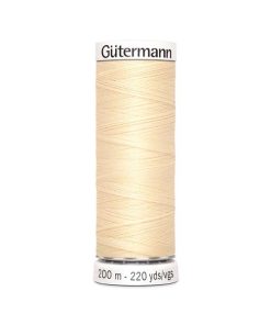 Gütermann : sew all sytråd, 200 m : lys beige fv. 610