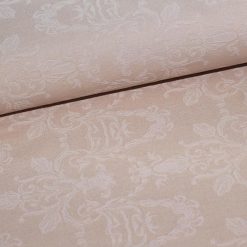 Jacquard i rosa med blomster