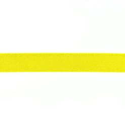 Elastik med glitter, fv. gul 25 mm