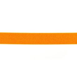 Elastik med glitter, fv. neon orange 25 mm