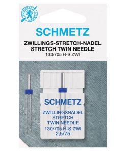 Schmetz dobbeltnål 130/705 stretch 75/2,5 mm