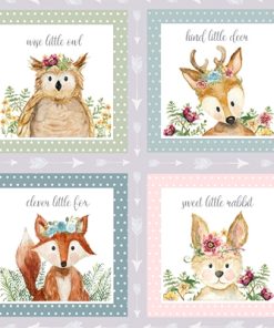 Alternative view of 3 Wishes Fabric : Forest Friends : fast bomuld