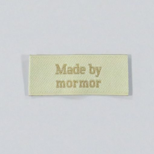 Label "Made by mormor"