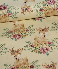 3 Wishes Fabric : Forest Friends : fast bomuld
