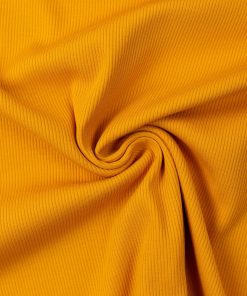 Drop needle rib-jersey i senneps gul fv. 313