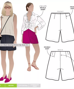 Style Arc : Cora Woven short : str. 10 - 22 (DK str. ca. 38 - 50)