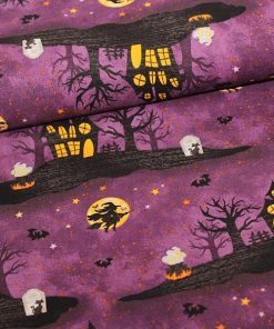 3 Wishes Fabric : Boo Y'all : fast bomuld
