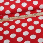 Kokka Fabrics, bomuld med hvide bomber