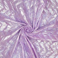 Quiltet nylon/polyester i pastel lilla