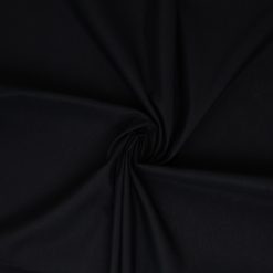 Bomuld/polyester i sort - 280 cm bred