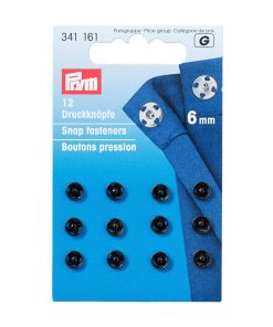 Tryklåse 6 mm - sort