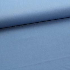 Viskose stretch poplin i lys blå