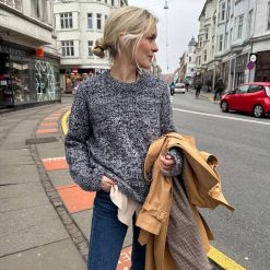 PetiteKnit | Melange sweater
