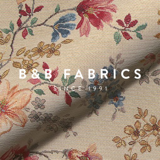 B&B Fabrics, Gobelin Premium, Nostalgic Flower Field - Luieluie.dk