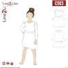 Line2Line | Kjole med flæser C503
