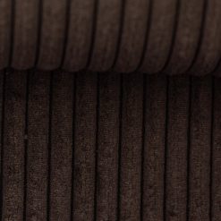 Bolig-deko i bredriflet fløjl, chokolade brun fv. 178