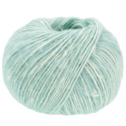 Natural Alpaca Pelo | isblå meleret fv. 018