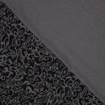 Viskose/polyester tyl med burnout blomster