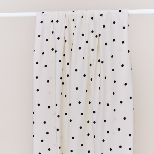 Mind The MAKER | Jolly Dots - Creamy White/Black (viskose)