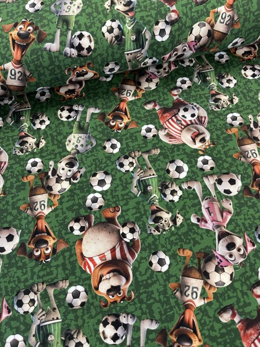 Bomuldsjersey med fodbolddyr