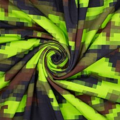 Isoli med camouflage i neongrøn/brun