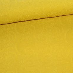 Broderie anglaise i gul med paisleymønster