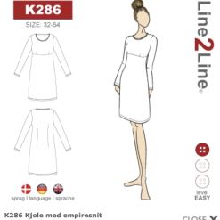 Line2Line | Kjole med empiresnit, k286