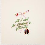 Isoli-panel med "All I want for christmas" 100x150 cm - FORUDBESTILLING