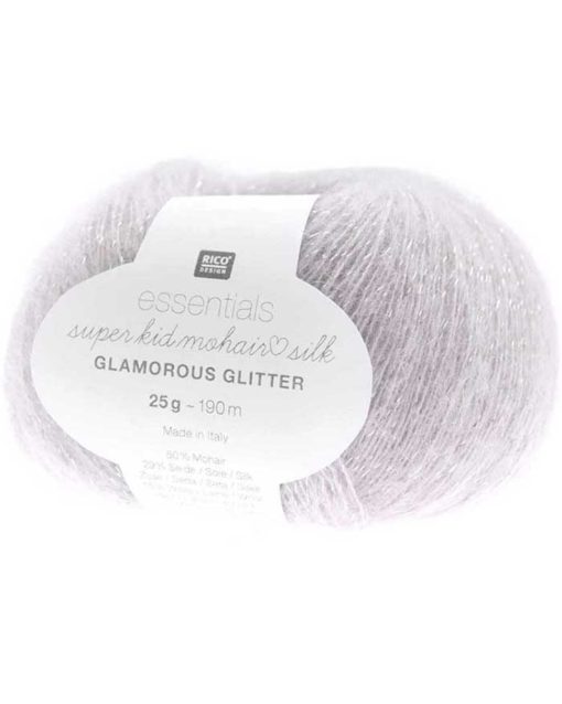 Rico Design | Essentials Super Kid Mohair Loves Silk Glamorous Glitter fv. lilac 004