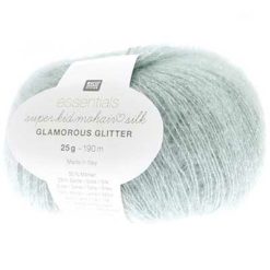 Rico Design | Essentials Super Kid Mohair Loves Silk Glamorous Glitter fv. aqua 005