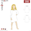 Line2Line | Raglan kjole med elastik, børn C502