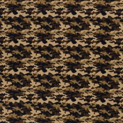 100% bomuld i brun camouflage