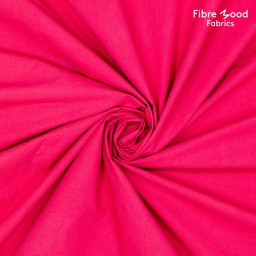 Fibre Mood | Bomuldspoplin stenvasket fv. fuchsia