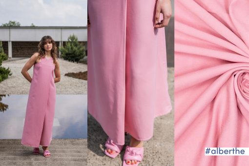 Fibre Mood | Fastvævet viskose med tencel-finish i rosa