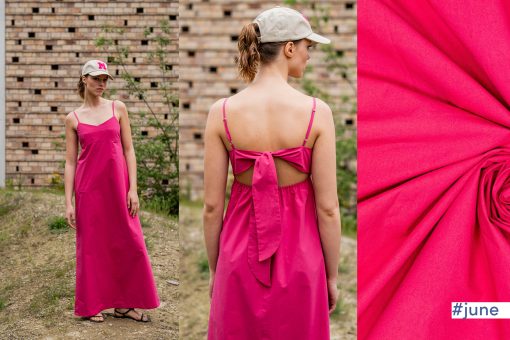 Fibre Mood | Bomuldspoplin stenvasket fv. fuchsia