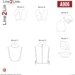 Line2Line | Luffer, halsedisser, beanie og baret A906