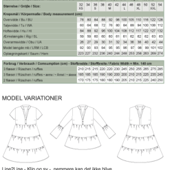 Line2Line | Skjortekjole med flæser og krave K2231