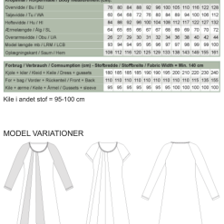 Line2Line | Raglan kjole med kiler K2260