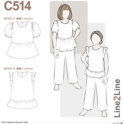 Line2Line | Peplumbluse til børn C514
