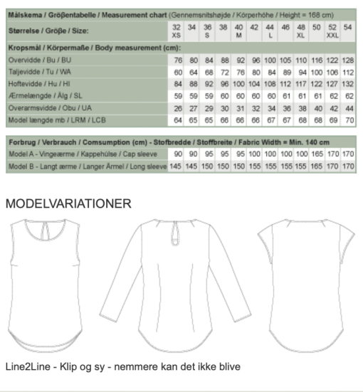 Line2Line | Bluse med slids i nakken B1236